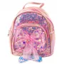 LEAN Children's Backpack Sequins Tulle Bow Pink 20cm 3.8L