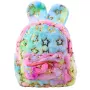 LEAN Plush Backpack Ears Gold Stars Children's Colorful 24cm