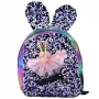 LEAN Children's Backpack Sequins Rabbit Ears Dark Colorful 22cm 4.4L
