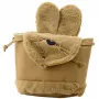 LEAN Children's Backpack Plush Ears Adjustable Strap Beige 22cm 4L