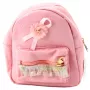 LEAN Children's Backpack Embossed Bow Ruffle Pink 20cm 2.5L