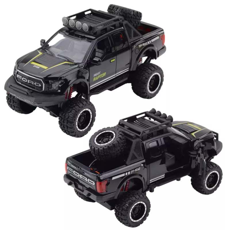 LEAN TOYS Off-road Vehicle Raptor Opening Doors Drive Lights Sounds Mix