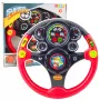 LEAN TOYS Interactive Steering Wheel For Kids Lights Sounds Vibrations Red