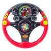 LEAN TOYS Interactive Steering Wheel For Kids Lights Sounds Vibrations Red