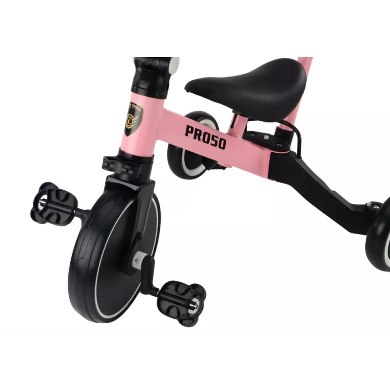 LEAN TRIKE PRO50 Tricycle With Push Handle Pink