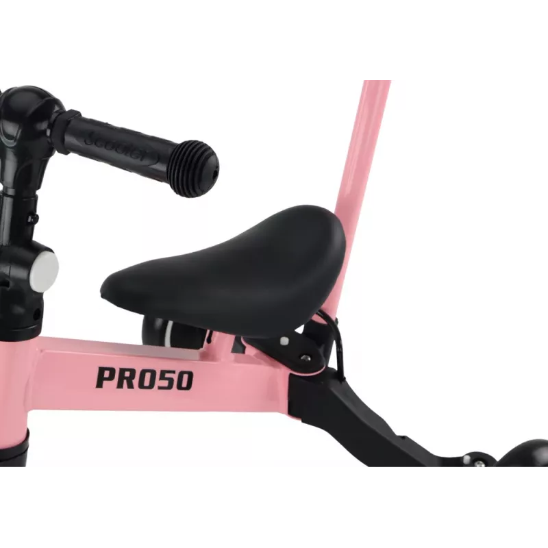 LEAN TRIKE PRO50 Tricycle With Push Handle Pink
