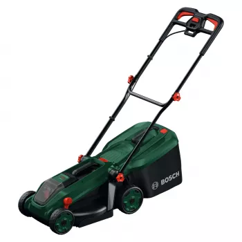 Bosch Rotak 18V-34 Cordless Lawn Mower with Starter Set and Mulch Plug (C)