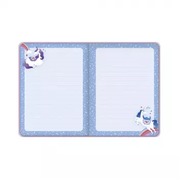 Janod Dreamland Unicorn Elastic Band Notebook A5 Lined 80 Pages 6+