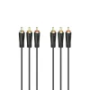 HAMA 3x RCA to 3x RCA Audio/Video Cable 3m, Gold-Plated Connectors