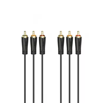 HAMA 3x RCA to 3x RCA Audio/Video Cable 3m, Gold-Plated Connectors