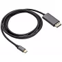 AKYGA USB-C to DisplayPort Adapter Cable 1.8m Black