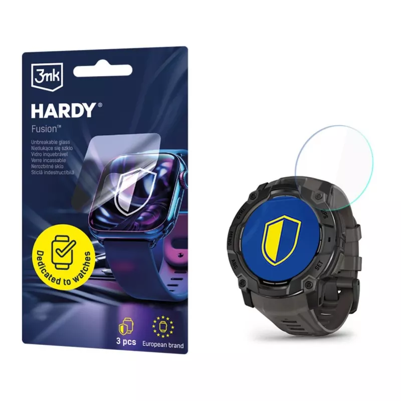 3MK PROTECTION Garmin Instinct 3 50mm (Amoled, Solar) - 3mk Hardy Fusion Watch Protection