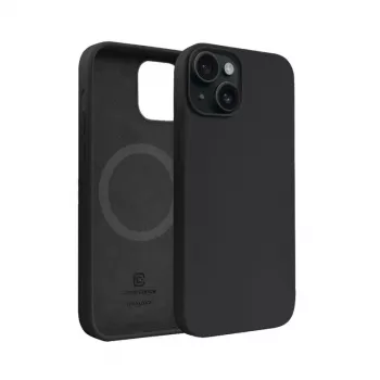 Crong Color Cover Magnetic Case for Apple iPhone 15 Plus with MagSafe (Black)
