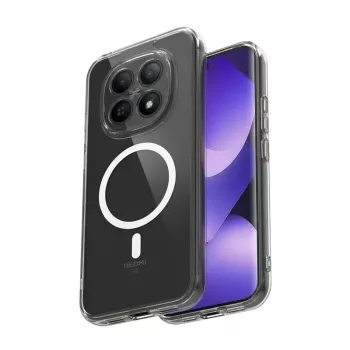 Crong Hybrid Clear Magnetic Case MagSafe for Xiaomi Redmi Note 15 Pro+ 5G (Transparent)