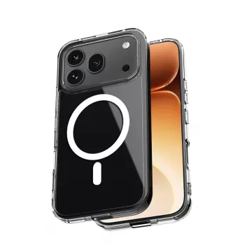 Crong Hybrid Clear Magnetic Case for Honor 600 Pro 5G, MagSafe Compatible, Transparent