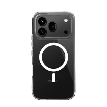 Crong Hybrid Clear Magnetic Case for Honor 600 Pro 5G, MagSafe Compatible, Transparent