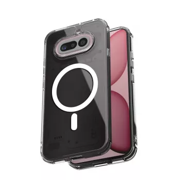Crong Hybrid Clear Magnetic Case for Nothing Phone 4a, MagSafe Compatible, Transparent