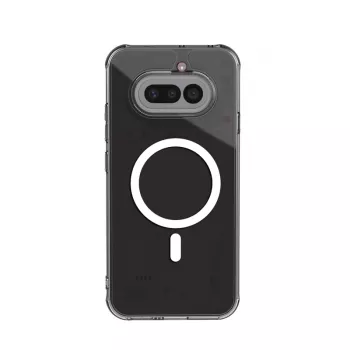 Crong Hybrid Clear Magnetic Case for Nothing Phone 4a, MagSafe Compatible, Transparent