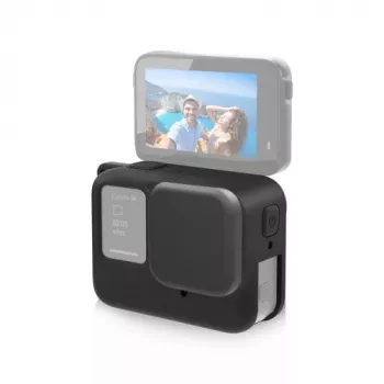 PULUZ Silicone Protective Case with Lens Cap for Insta360 Ace Pro, Black
