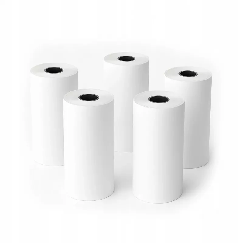 LOVEINSTANT White Thermal Paper Roll 53mm x 6.5m 5-Pack for Love Instant X6/S1, Phomemo T02/M02x
