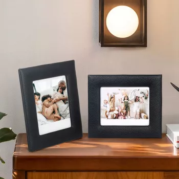 LOVEINSTANT Standing Photo Frame for Polaroid 600 Fujifilm Instax Wide 300 400 / Black