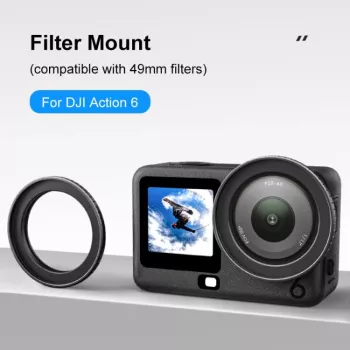 PULUZ 49mm Filter Adapter Mount for DJI Osmo Action 6