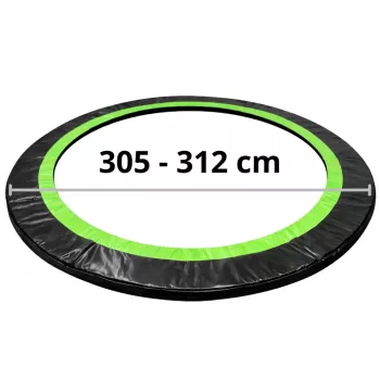 Lean Spring Pad for Trampoline Black 305-312 cm 10 ft