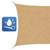 LEAN Rectangular Beige Waterproof Garden Sun Sail 200x300 cm