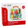 LEAN TOYS Interactive Book Educational Manipulative Board Lights Sounds 16 pcs