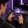 LEAN TOYS Mini R36S Portable Retro Gaming Console 21,000 IPS 3.5 Inch Purple