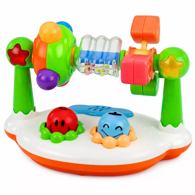 LEAN TOYS Interactive Musical Toy for Toddlers Rattle Lights Sounds