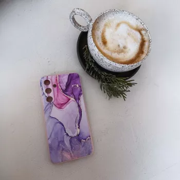 TECH-PROTECT Back Cover for Xiaomi Redmi Note 13 Pro 5G / Poco X6 5G, Marble Pattern, White/Grey, Hybrid TPU + PC