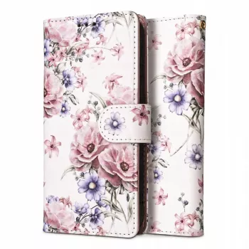 TECH-PROTECT Wallet Case for Redmi Note 13 Pro 5G / Poco X6 5G with Card Slot, Floral