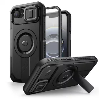 Tech-Protect Kevlar MagSafe Case for Apple iPhone 17e / 16e - Black