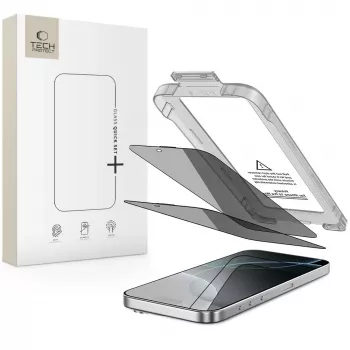 TECH-PROTECT Quick Set SPY+ Privacy Screen Protector 2-Pack for iPhone 16 Pro Max