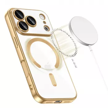 Tech-Protect MagFlex MagSafe Case for Apple iPhone 17 Pro, Shiny Gold