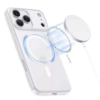 Tech-Protect MagSlim MagSafe Case for iPhone 17 Pro, Matte White