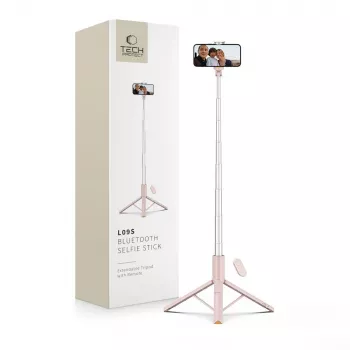 Tech-Protect L09S Selfie Stick Tripod Pink