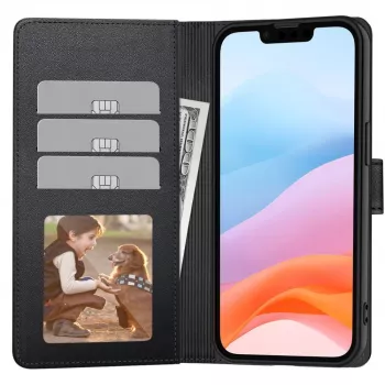 Tech-Protect Wallet Case for Xiaomi Redmi 15 4G / 5G, Black