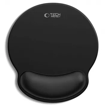 TECH-PROTECT A200 Mouse Pad with Gel Wrist Rest 25 x 22.5 cm Black