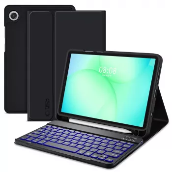 Tech-Protect SC PEN + KB Case for Samsung Galaxy Tab A9 / A11 8.7 inch X110 / X115 / X133 / X135, Black