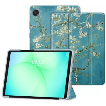 Tech-Protect Smart Case for Samsung Galaxy Tab A9+/A11+ - Sakura Cherry Blossom Pattern