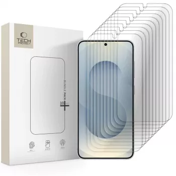 TECH-PROTECT Tempered Glass Screen Protector Bundle 10-Pack for Samsung Galaxy S24 / S25 Clear