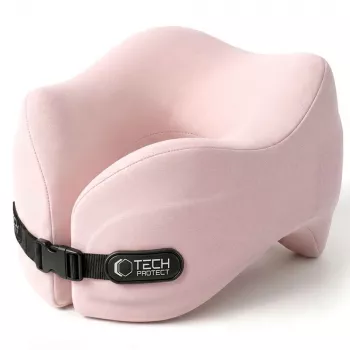 TECH-PROTECT COMFORTREST TRAVEL NECK PILLOW PINK
