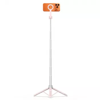 TECH-PROTECT L10S MagSafe Bluetooth Selfie Stick Tripod Pink/Grey