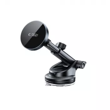 TECH-PROTECT MM15W-V5 Magnetic MagSafe Dashboard & Vent Car Mount Wireless Charger 15W Black/Black