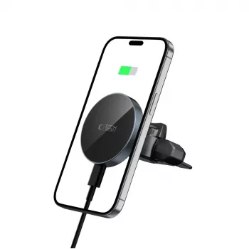 TECH-PROTECT MM15W-V5 Magnetic MagSafe CD & Vent Car Mount Wireless Charger 15W Black