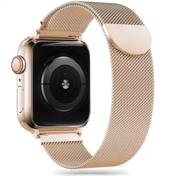 TECH-PROTECT Milanese Loop Band for Apple Watch 4 / 5 / 6 / 7 / 8 / 9 / SE (38 / 40 / 41 mm) Gold