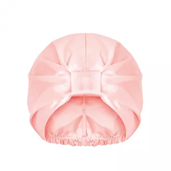 GLOV Satin Hair Bonnet for Curly and Styled Hair - Anti-Frizz, Friction Reduction, Pink