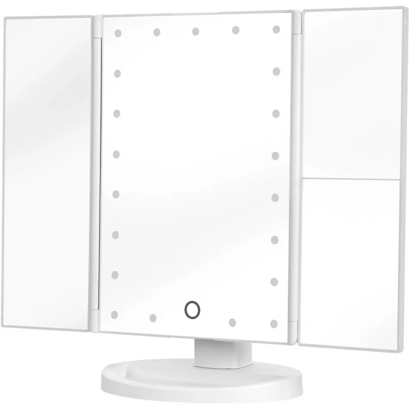 Humanas HS-ML04 LED Makeup Mirror with Illumination - White